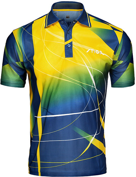 STIGA G14031474 Sublimated Printing Shirt Blue/Yellow - Medium - P875 ...